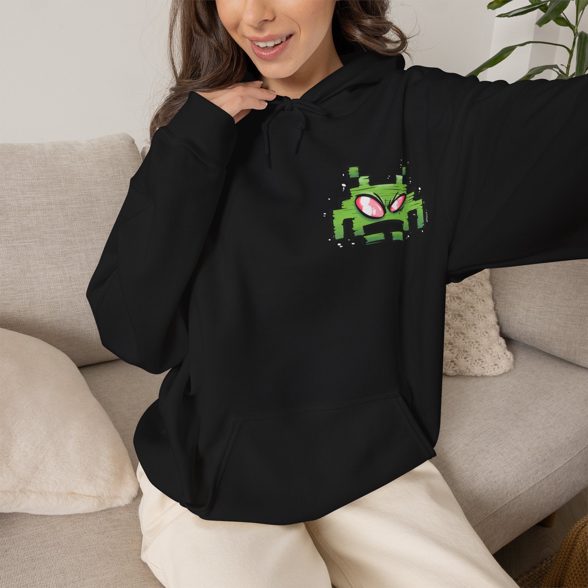Crazy Invader - Graphic Sweatshirt